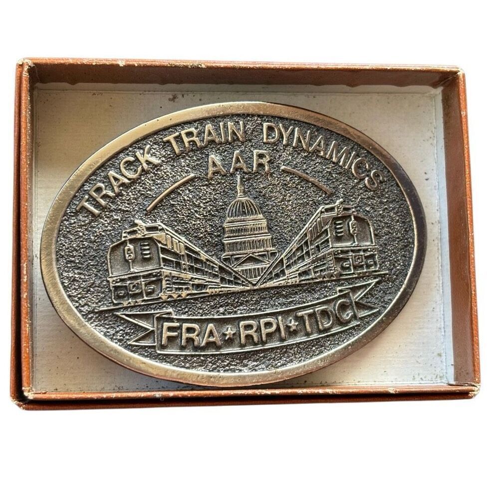 Track Train Dynamics Conference 1979 Silver Tone Belt Buckle